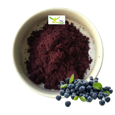 Bestpreis Großhandel Natürliches 25% Blaubeerextrakt Pulver Anthocyanin 5% Lebensmittelqualität