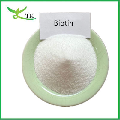 Haarwachstumsergänzungsmittel reines Biotinpulver 1% 98% Vitamin H B7 CAS 58-85-5